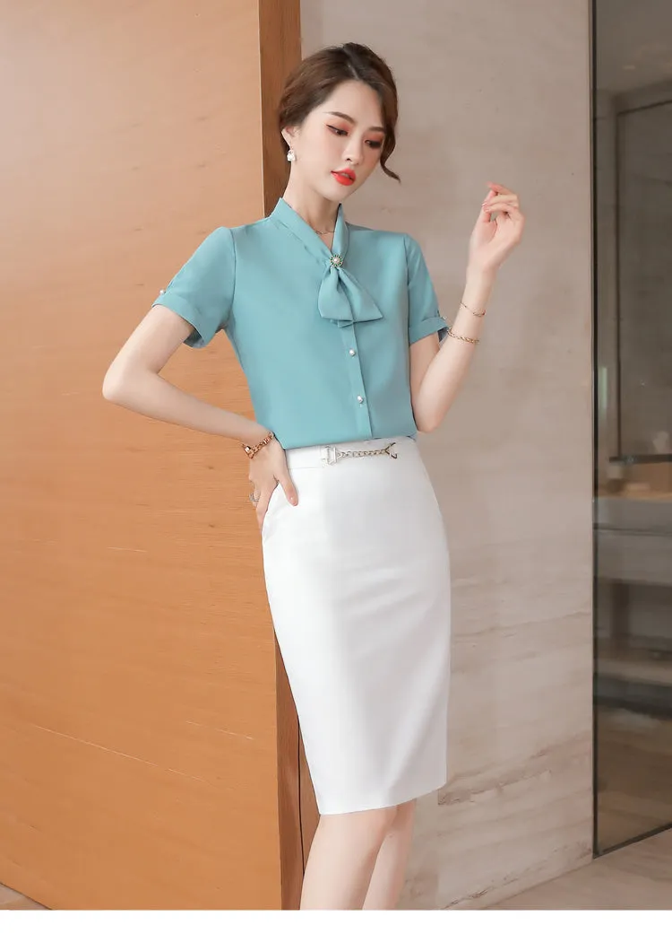 Flaunt Your Style at the Office with our Sexy High-Waisted Midi Pencil Skirt for Ladies