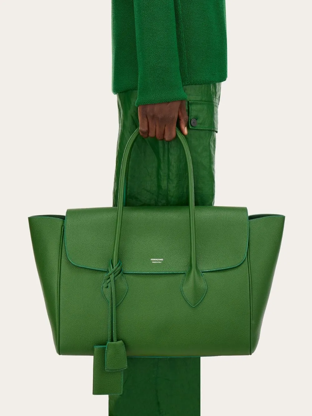 Forest Green Large Tote Bag