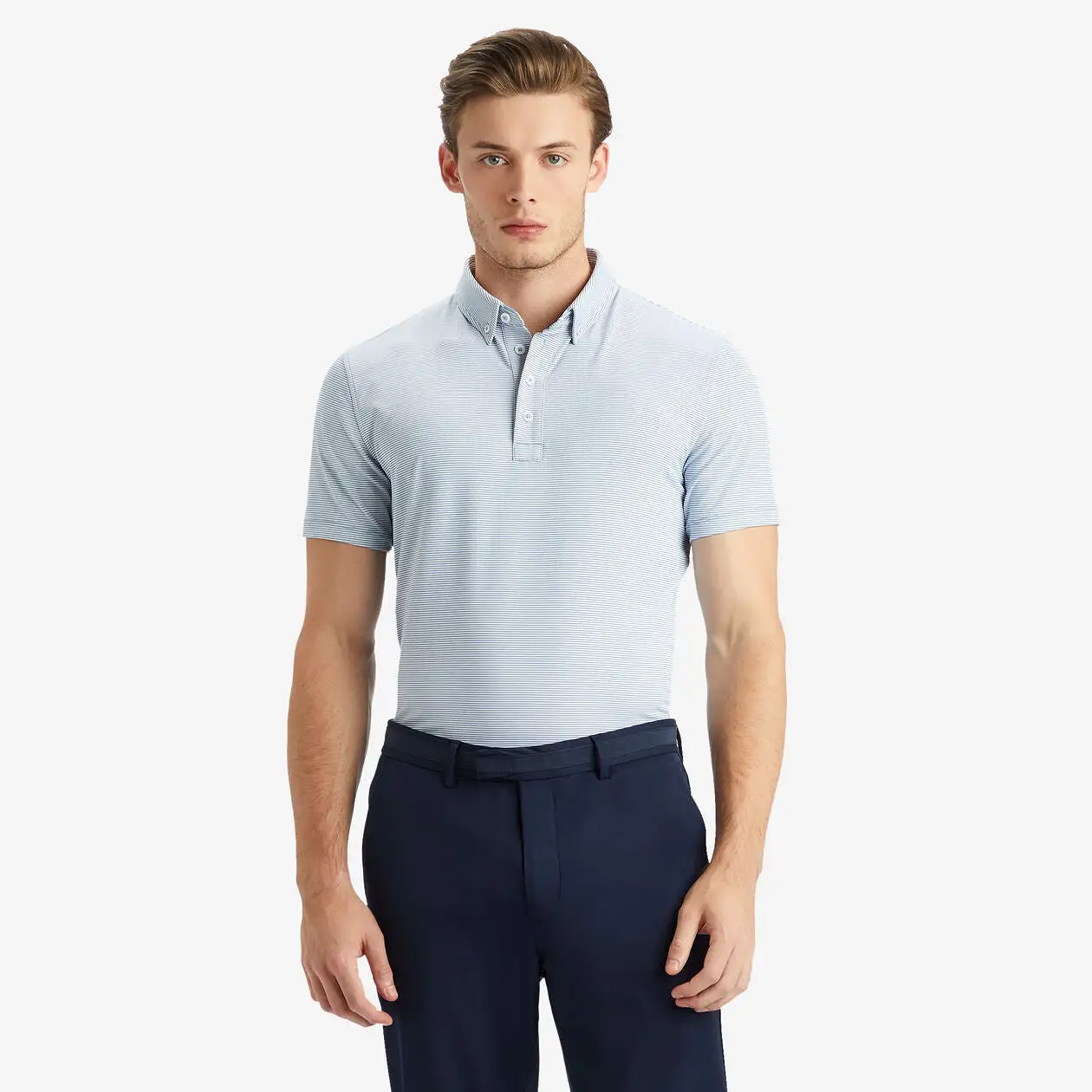 G/Fore Stripe Tech Jersey Polo