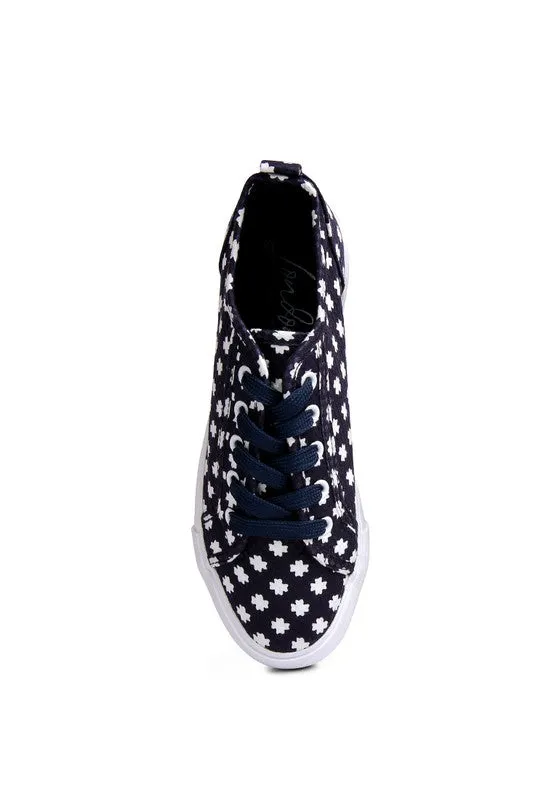 Ginny Knitted Sliver Platform Sneakers