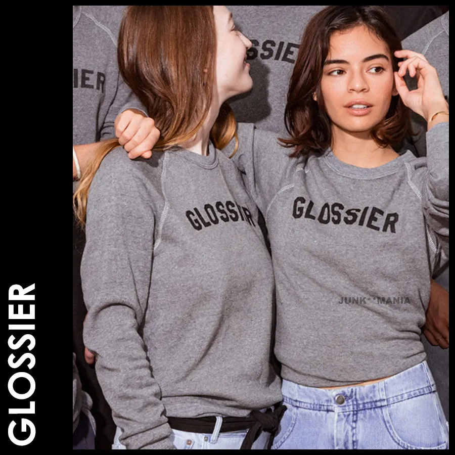 Glossier  |Long Sleeves Logo Hoodies & Sweatshirts