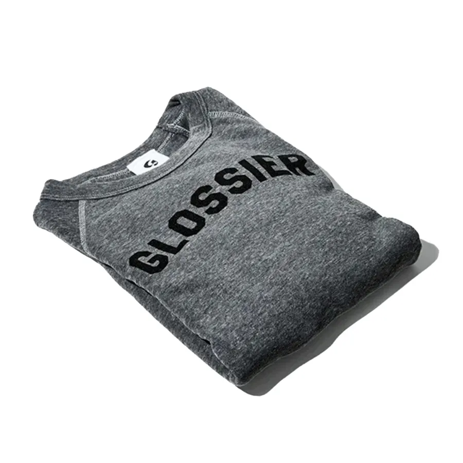 Glossier  |Long Sleeves Logo Hoodies & Sweatshirts