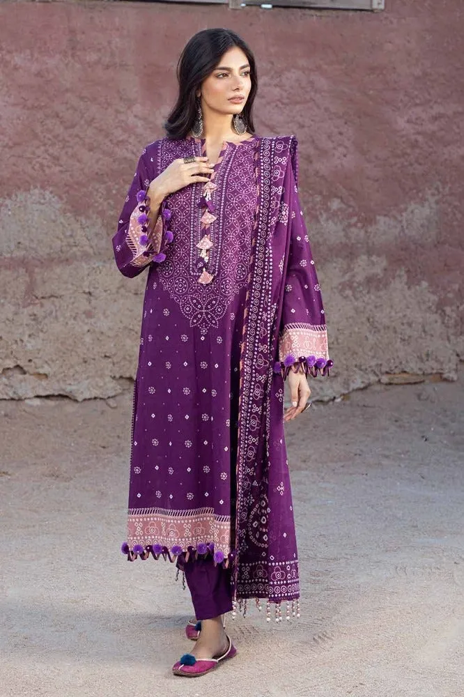 Gul Ahmed Chunri Embroidered Lawn Unstitched 3Pc Suit CL-42037A