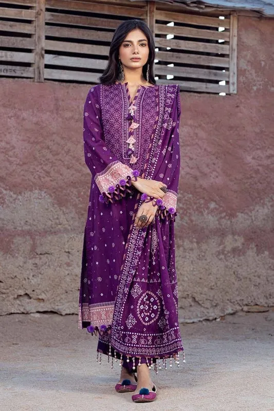 Gul Ahmed Chunri Embroidered Lawn Unstitched 3Pc Suit CL-42037A