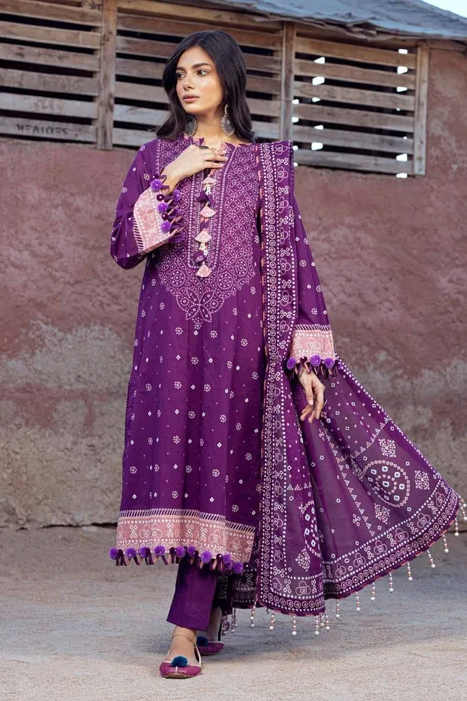 Gul Ahmed Chunri Embroidered Lawn Unstitched 3Pc Suit CL-42037A