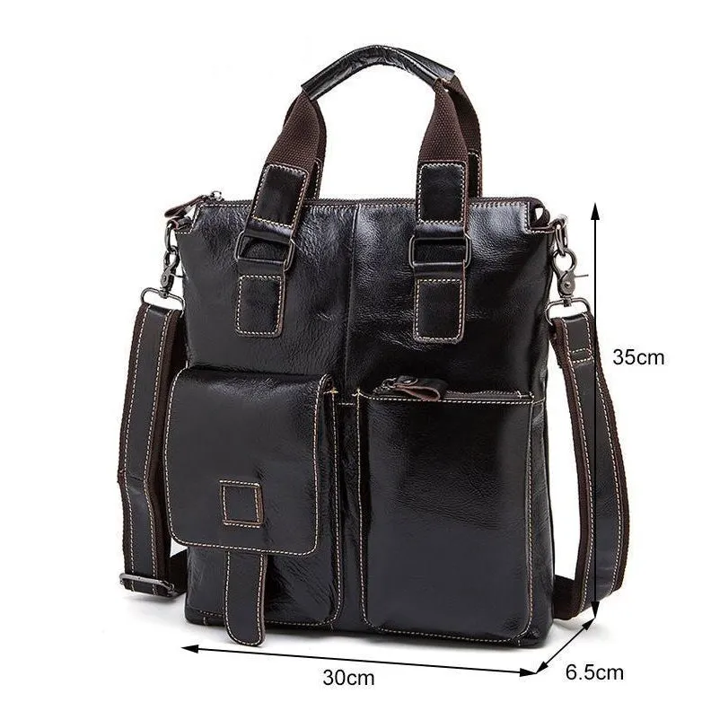 High Quality Leather Tote Shoulder Business Bag for Any Formal Occasio - Leather Skin Shop