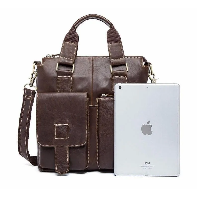 High Quality Leather Tote Shoulder Business Bag for Any Formal Occasio - Leather Skin Shop