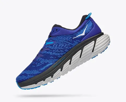 Hoka Mens Gaviota 4 Athletic Shoes-Blue/ Blue Graphite **Wide Width**