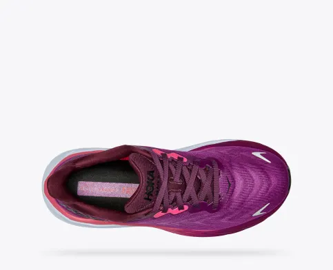 Hoka Women Arahi 6 Athletic Shoes-Grape Wine/Beautyberry