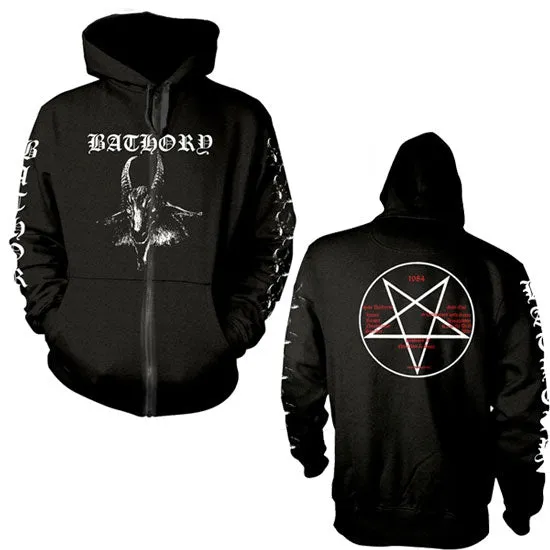 Hoodie - Bathory - Goat - Zip