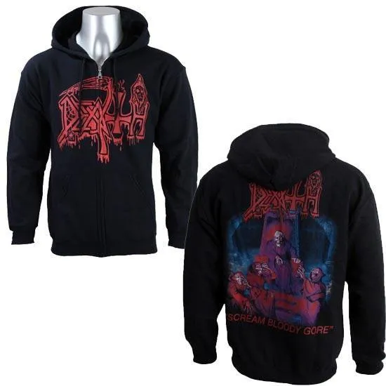 Hoodie - Death - Scream Bloody Gore - Zip