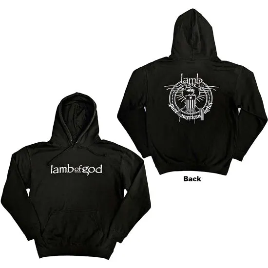 Hoodie - Lamb of God - Skeleton Eagle - Pullover