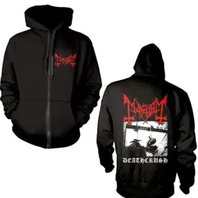 Hoodie - Mayhem - Deathcrush - Black - Zip