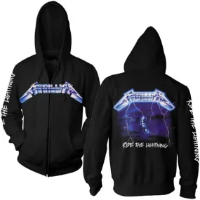 Hoodie - Metallica - Ride The Lightning W/Back - Zip