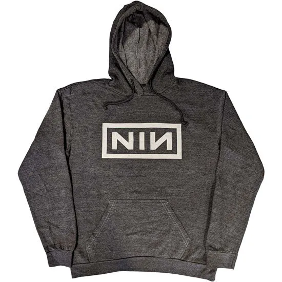 Hoodie - Nine Inch Nails - Classic Logo - Grey - Pullover