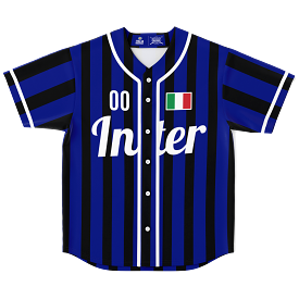 Inter Baseball Jersey - Custom Name + Number