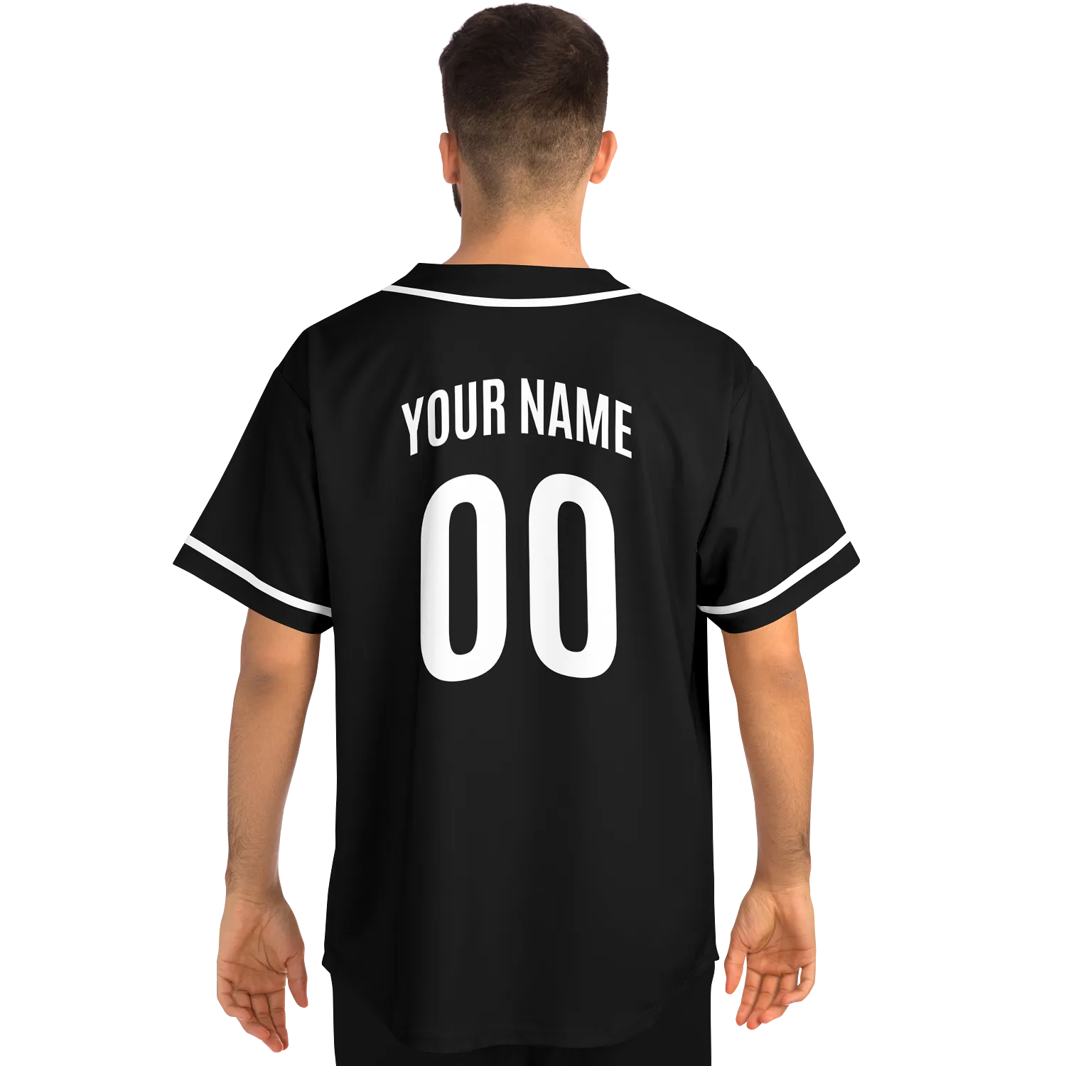 Italy Baseball Jersey - Black - Custom Name + Number