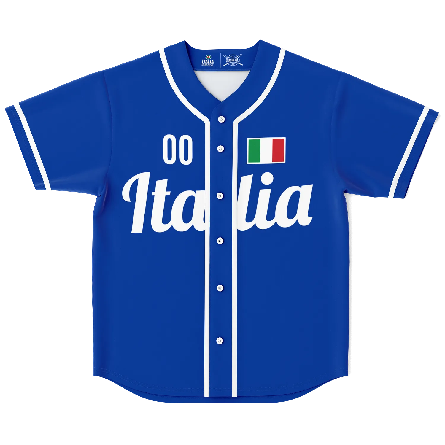 Italy Baseball Jersey - Custom Name + Number