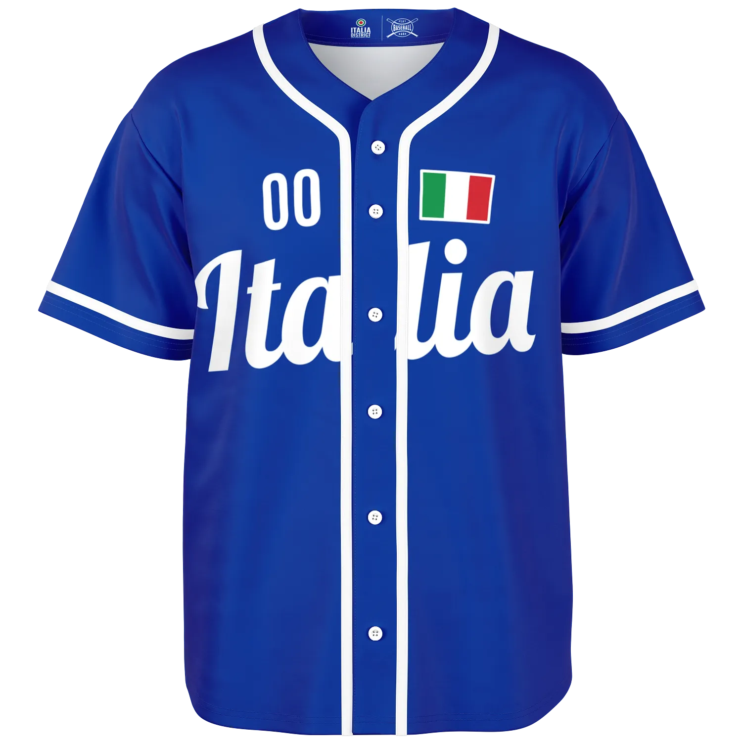 Italy Baseball Jersey - Custom Name + Number