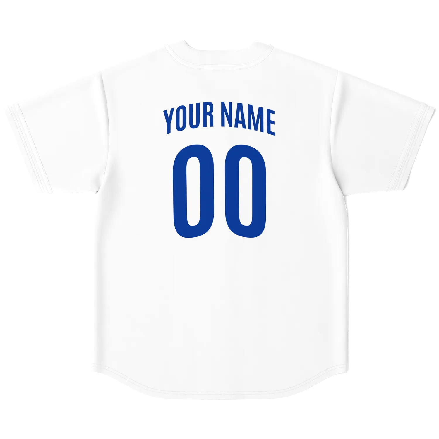 Italy Baseball Jersey - White - Custom Name + Number