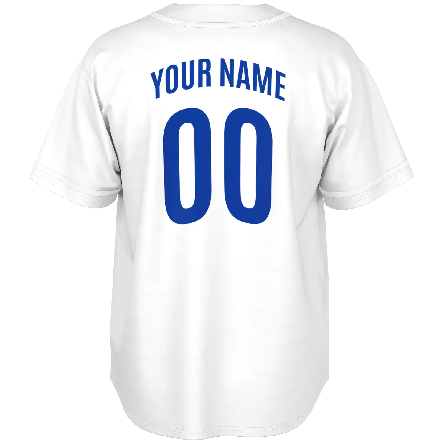 Italy Baseball Jersey - White - Custom Name + Number