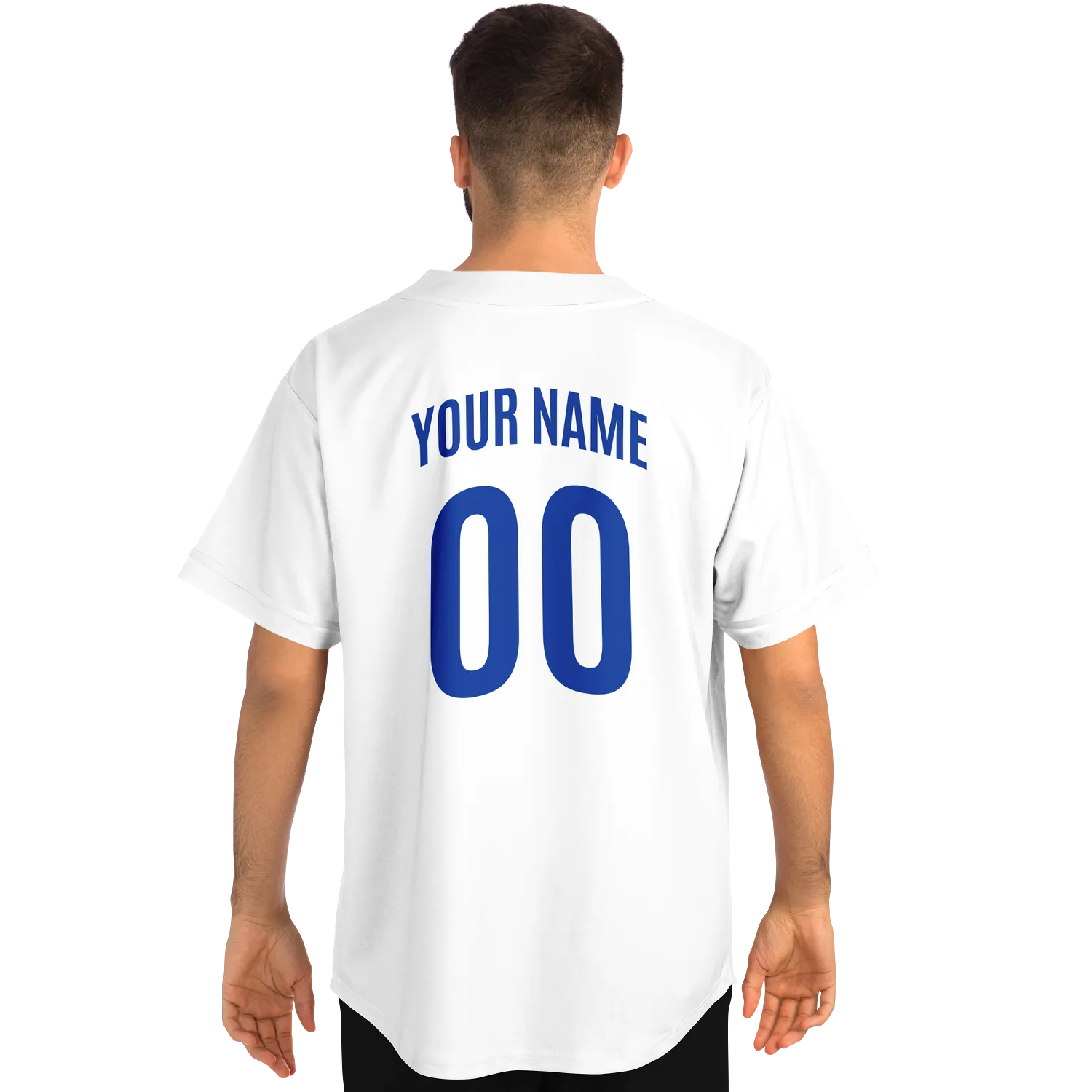 Italy Baseball Jersey - White - Custom Name + Number