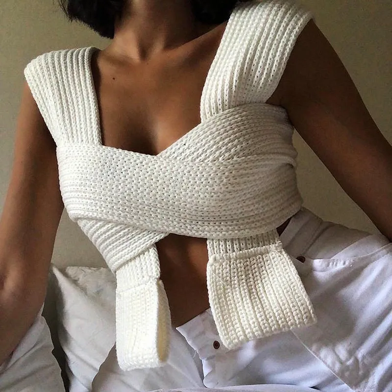 JENNIFER KNITTED CROP TOP