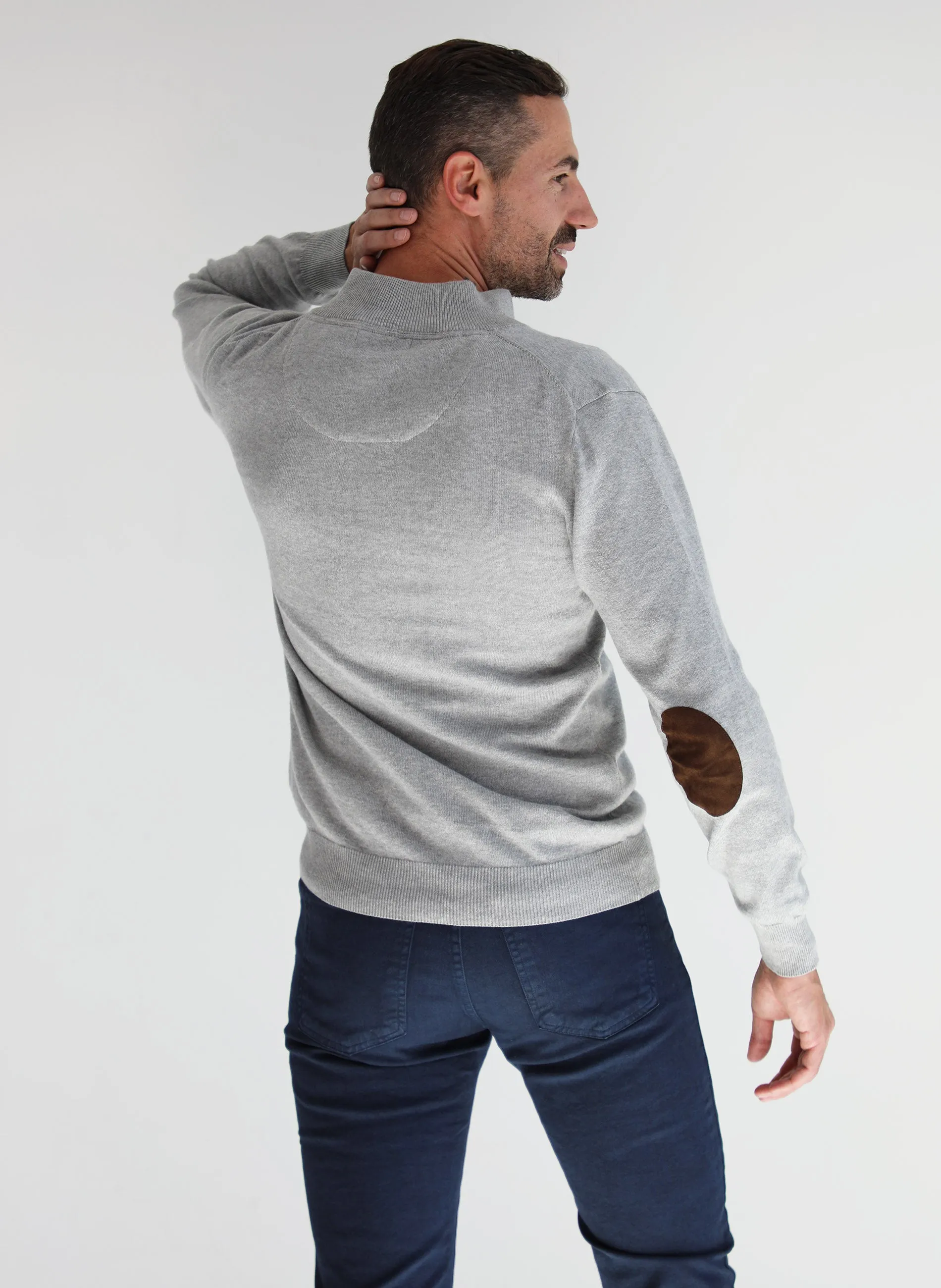 Jersey Gris 4 Botones Hombre