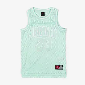 Jordan 23 Grade School Jersey (Mint/White)