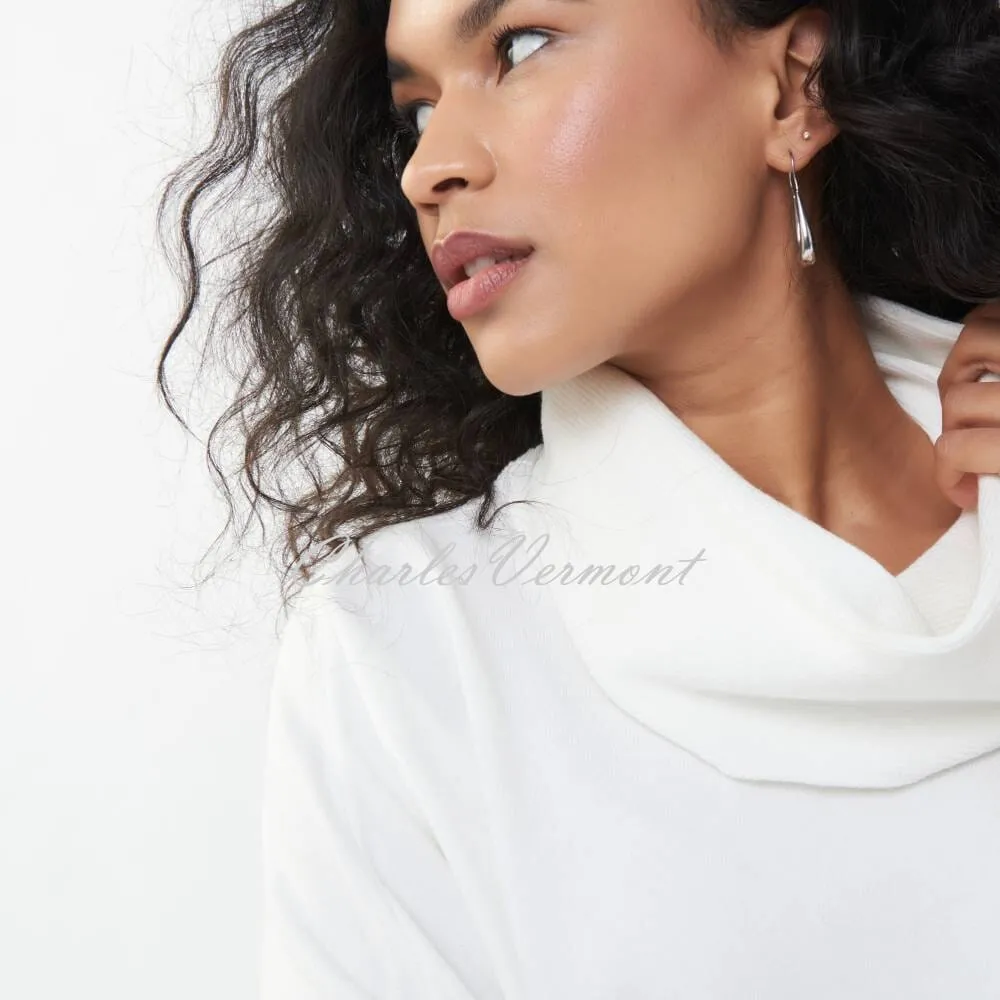 Joseph Ribkoff Funnel Neck Top – Style 223957 (Vanilla)