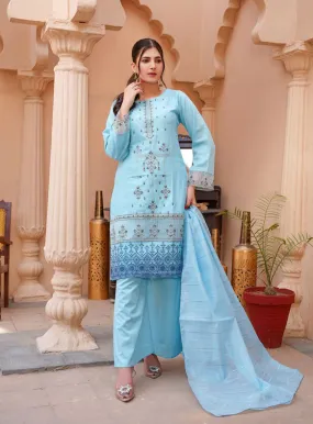 Koh-E-Noor By Noorjahan Premium Embroidered Lawn 3 Piece Unstitched Suit NJ24KN PEL D-09