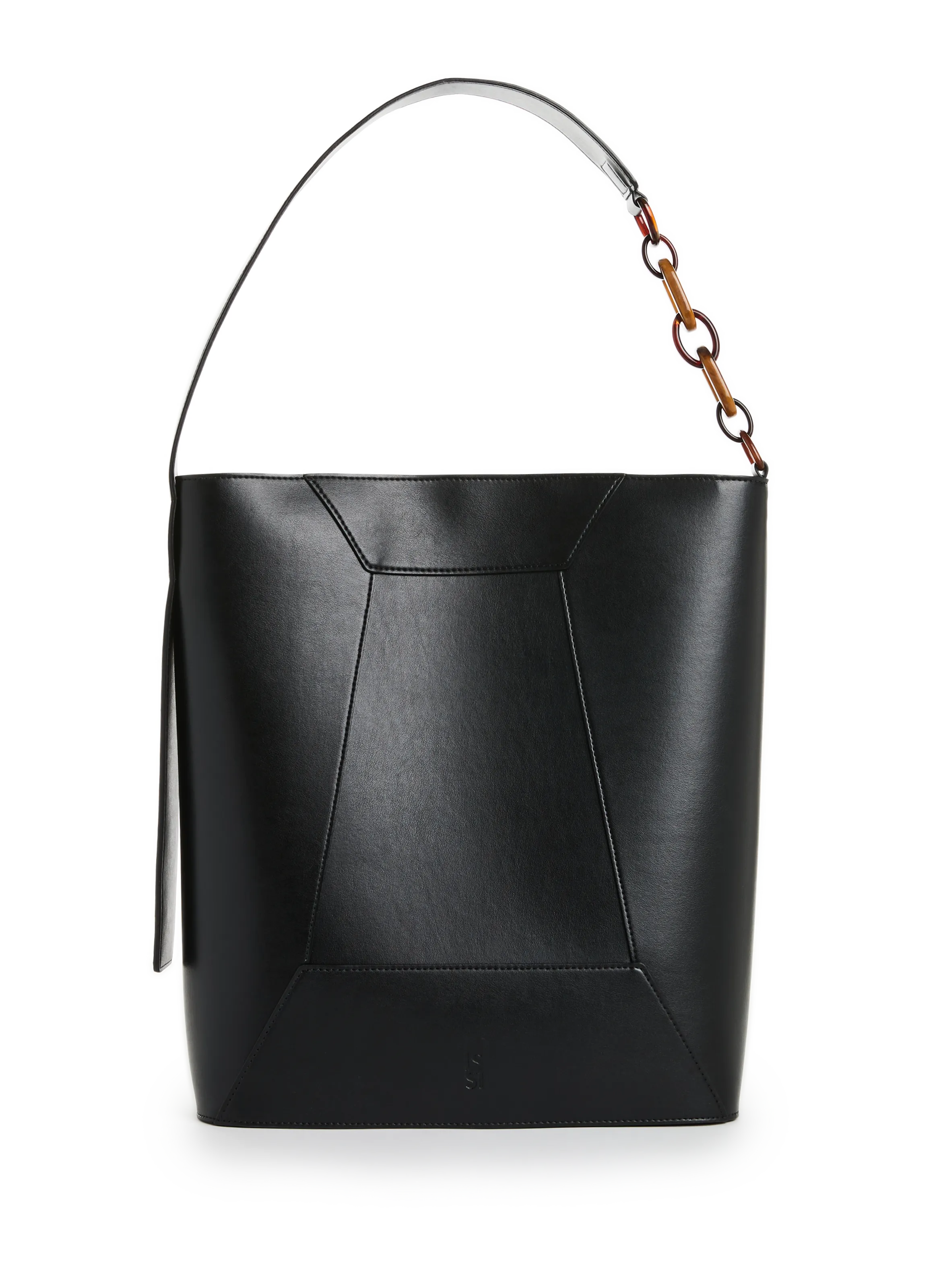 LA SINGULIERE & LE SINGULIER  Vegan leather tote bag - Black