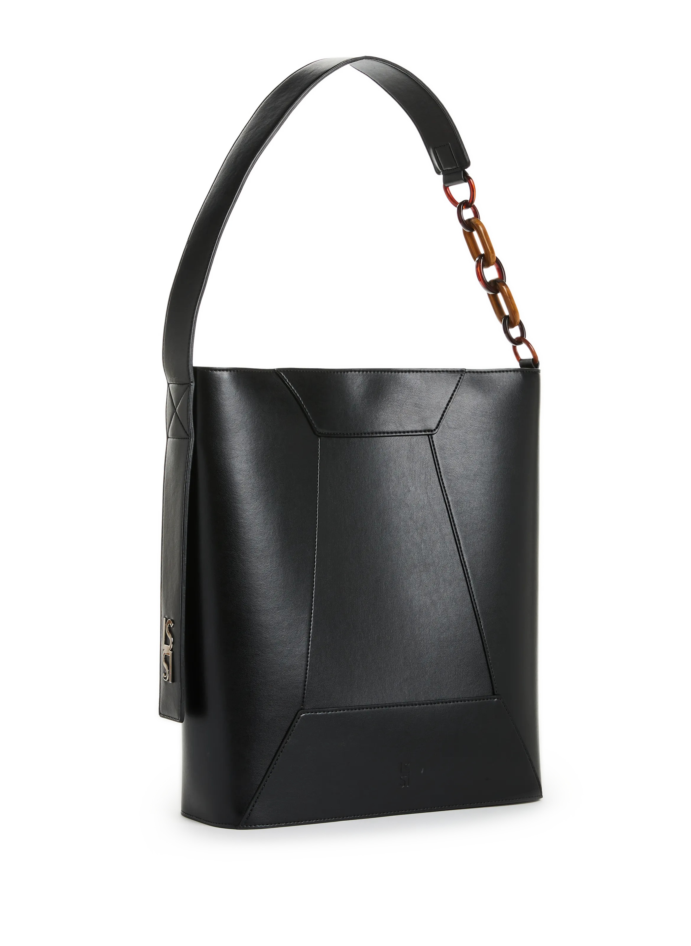 LA SINGULIERE & LE SINGULIER  Vegan leather tote bag - Black