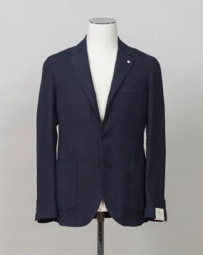 L.B.M. 1911 Washed Linen Jacket / Navy