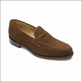 Loake Imperial Brown Suede Penny Loafer*