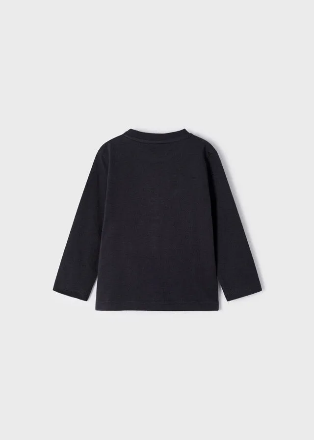 L/s shirt for baby boy - Carbon