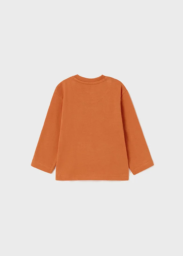 L/s shirt for baby boy - Carrot