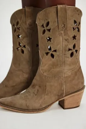 Lucky Day Western Boots by FP Collection at Free People in Dusty Olive, Size: US 10