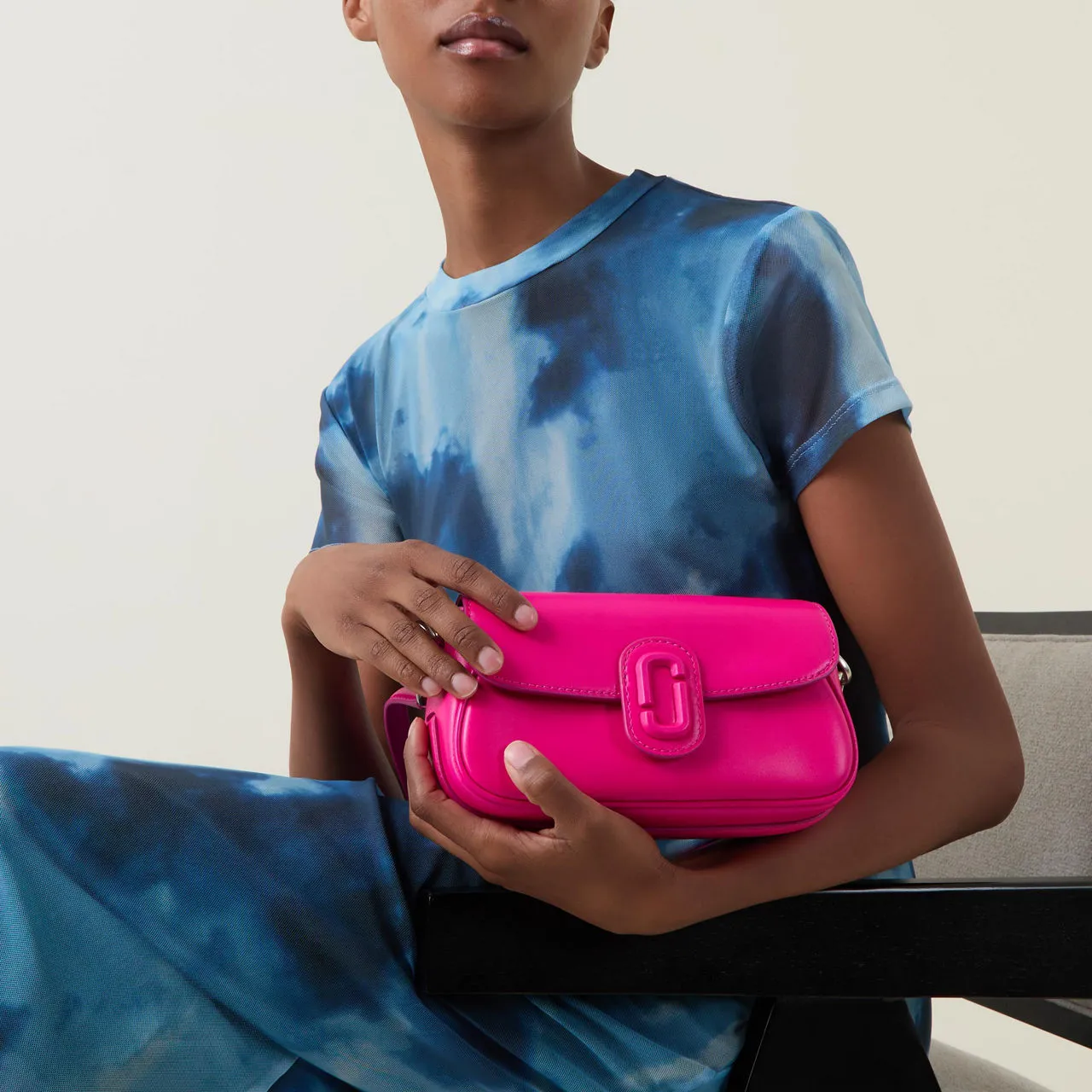 MARC JACOBS The Clover Shoulder Bag - Hot Pink