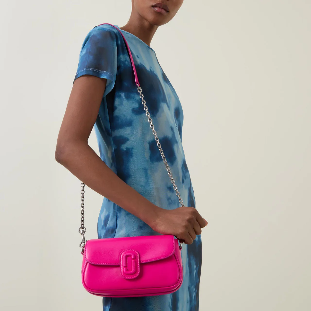 MARC JACOBS The Clover Shoulder Bag - Hot Pink