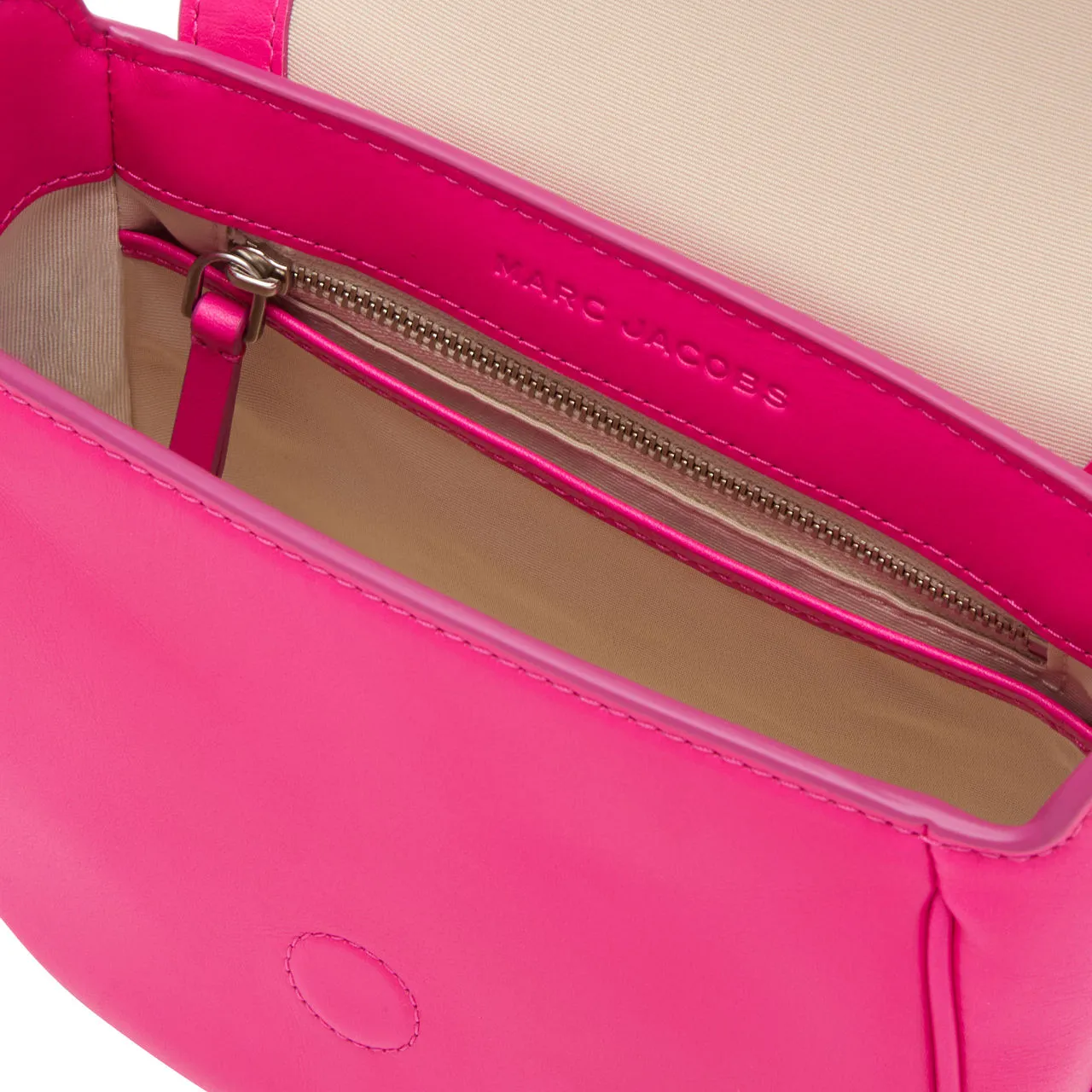 MARC JACOBS The Covered J Marc Saddle Bag - Hot Pink