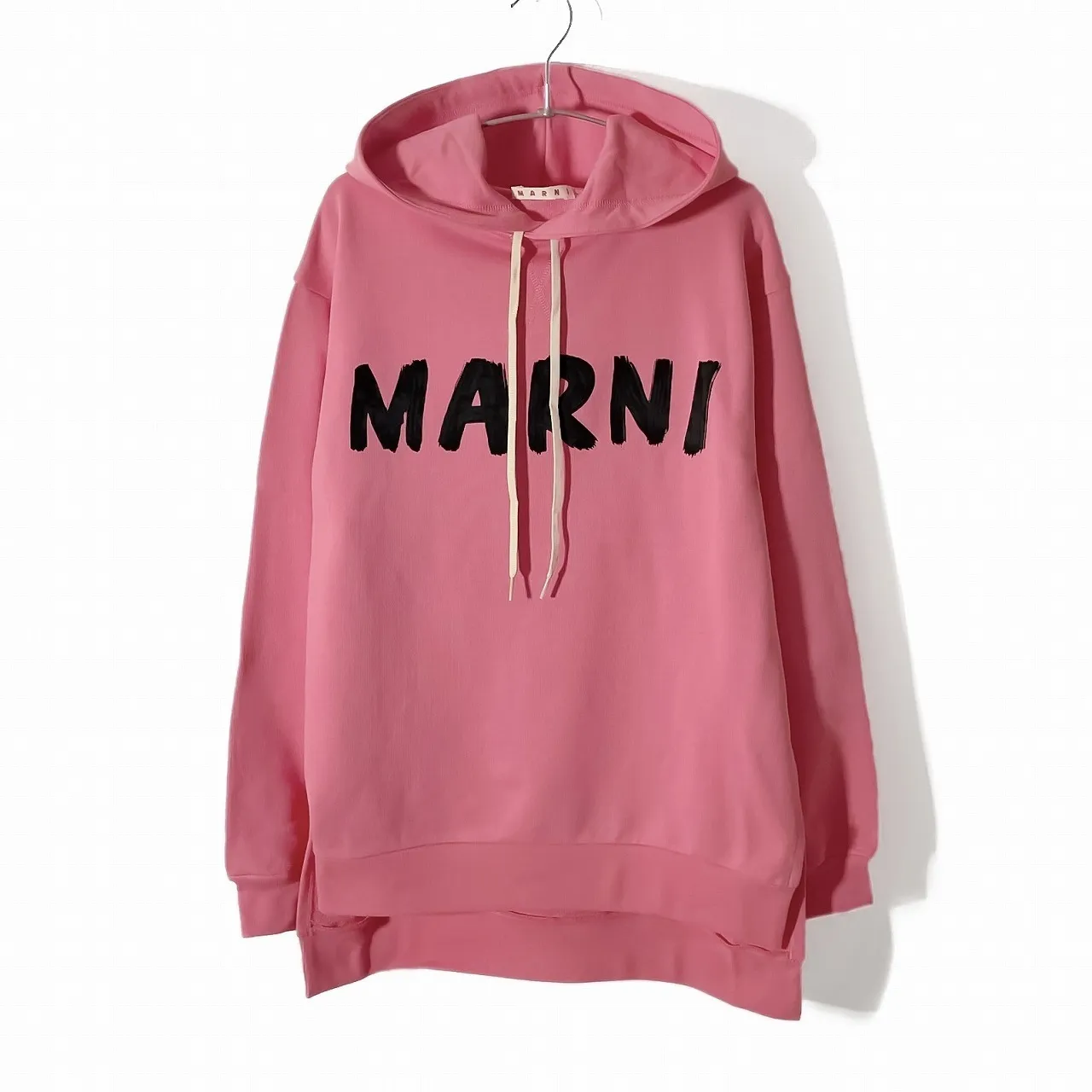 MARNI  |Long Sleeves Cotton Logo Hoodies & Sweatshirts