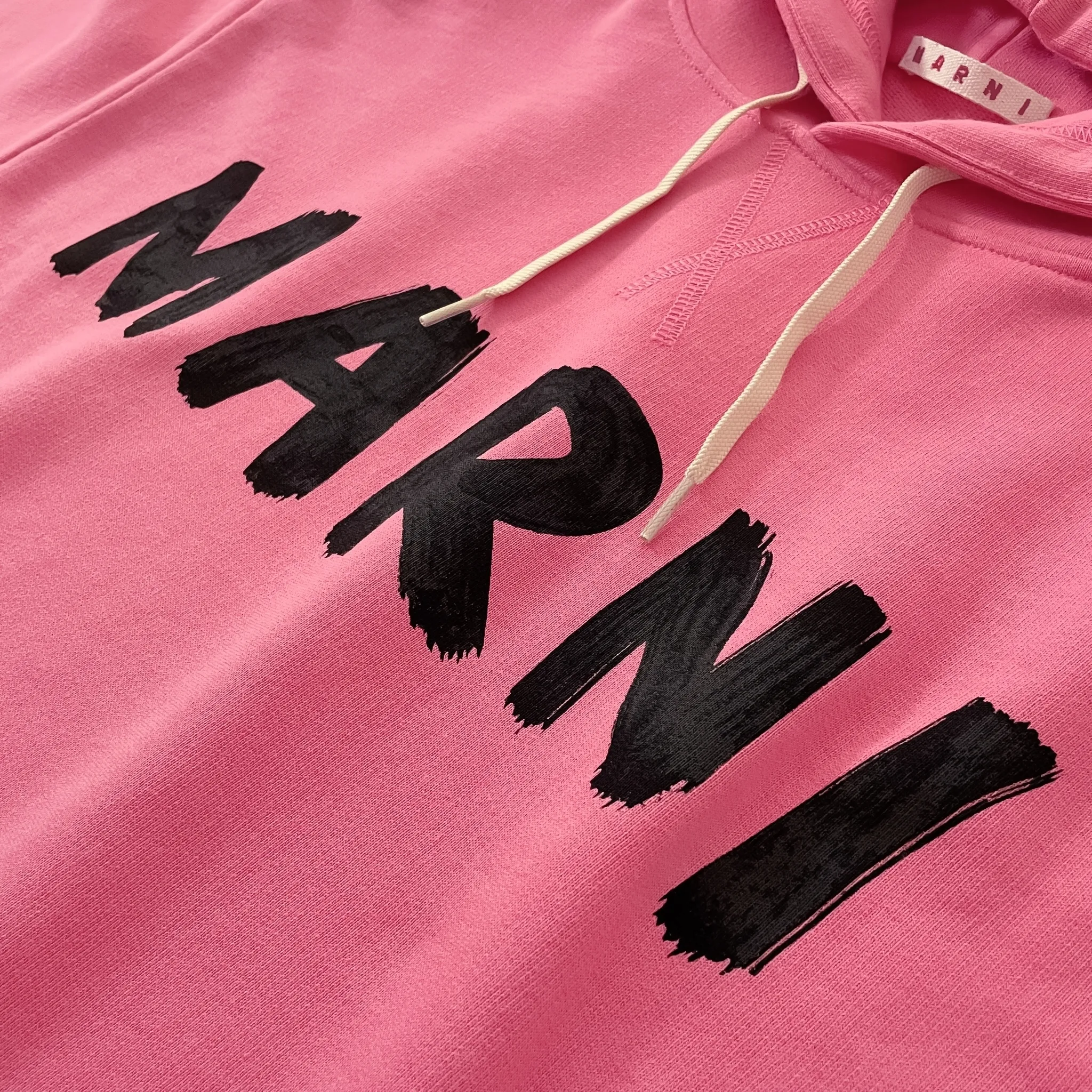 MARNI  |Long Sleeves Cotton Logo Hoodies & Sweatshirts