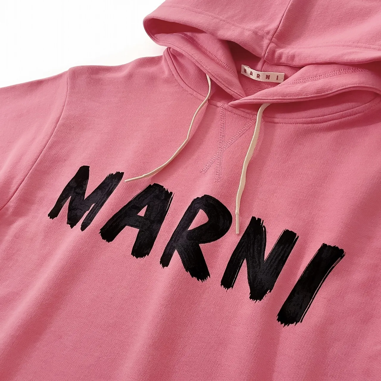 MARNI  |Long Sleeves Cotton Logo Hoodies & Sweatshirts