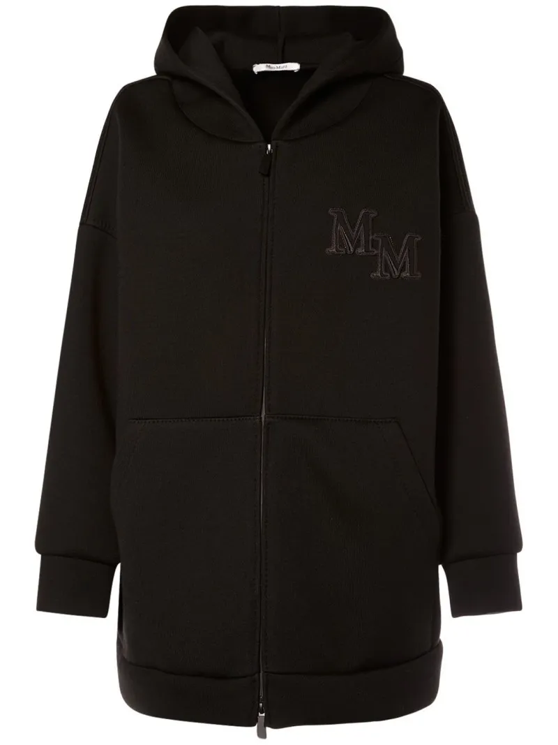 MaxMara  |Wool Long Sleeves Logo Hoodies & Sweatshirts