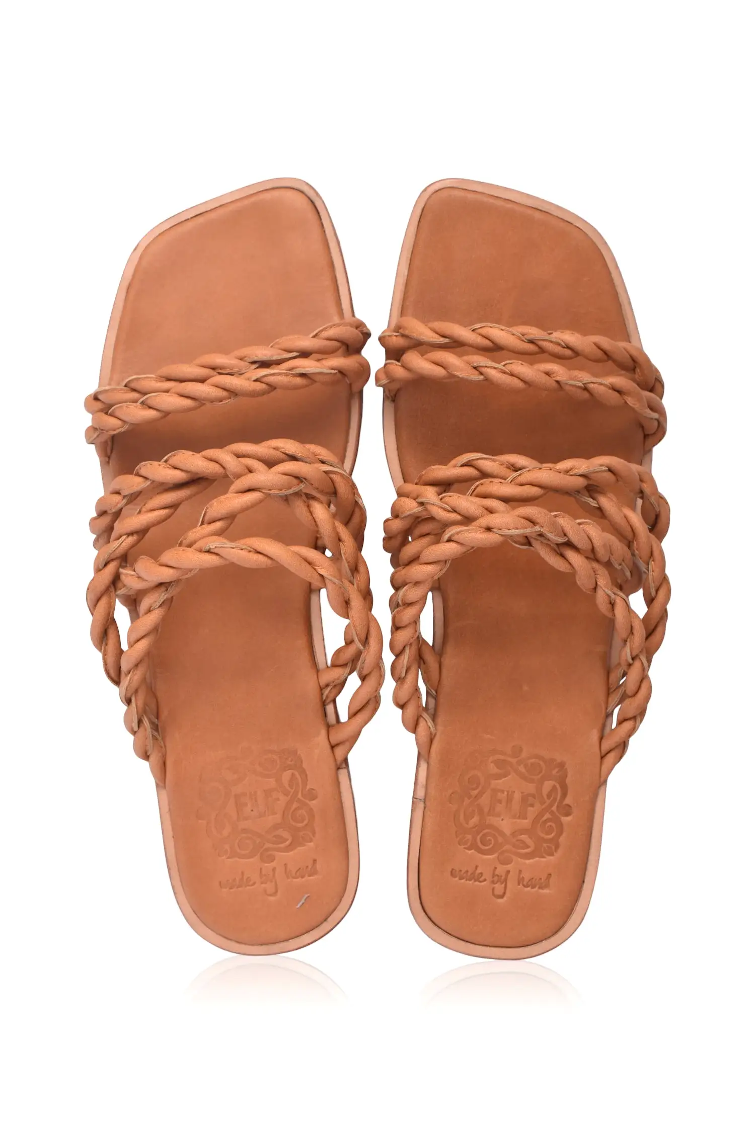 Melasti Woven Leather Slides