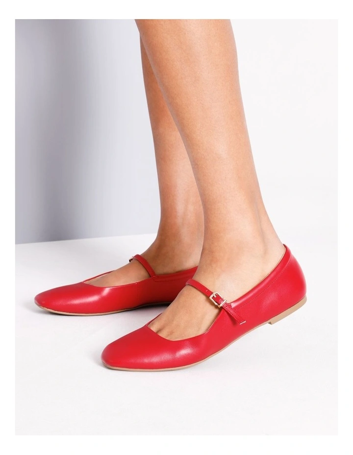 Melinda Ballet Flat in Red