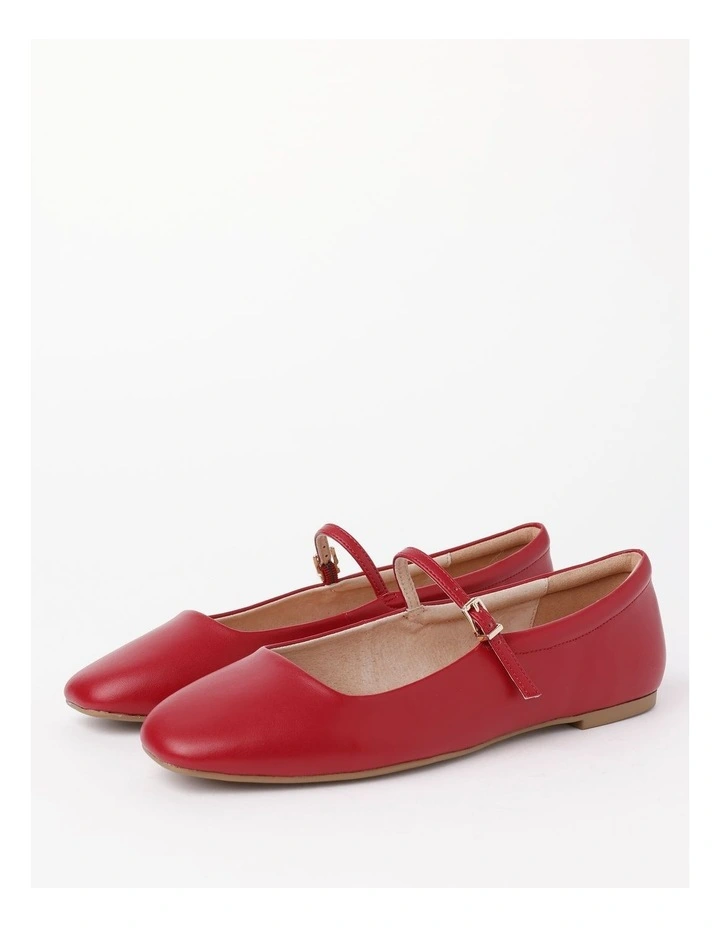 Melinda Ballet Flat in Red