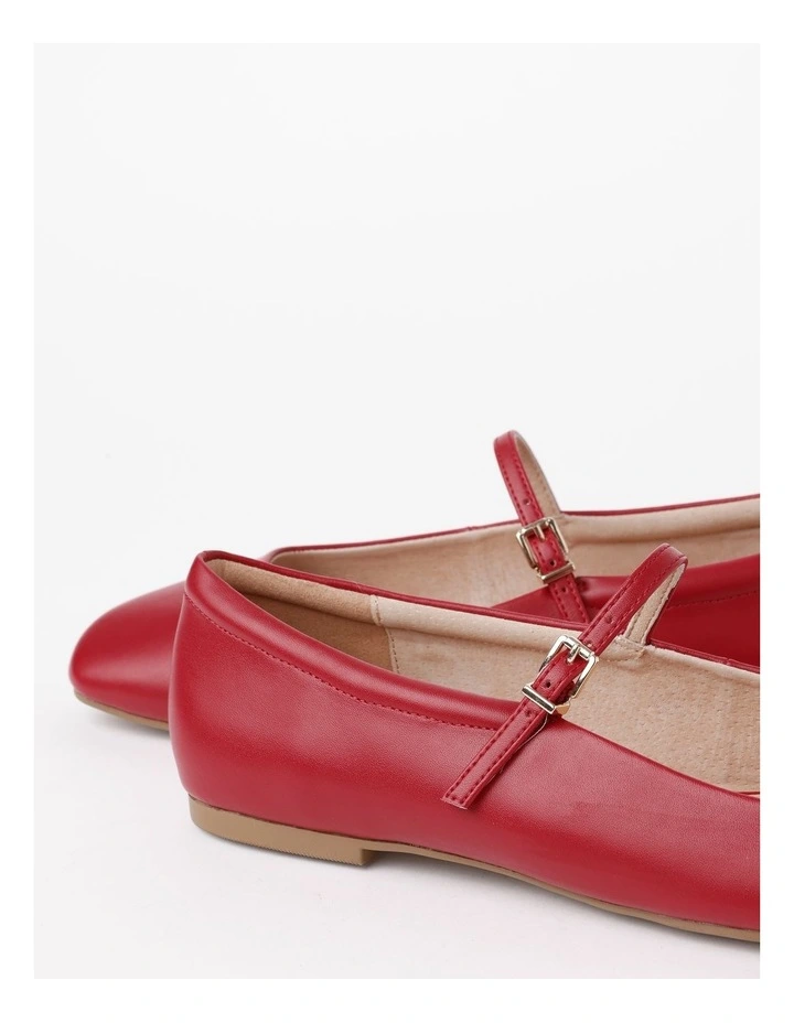 Melinda Ballet Flat in Red