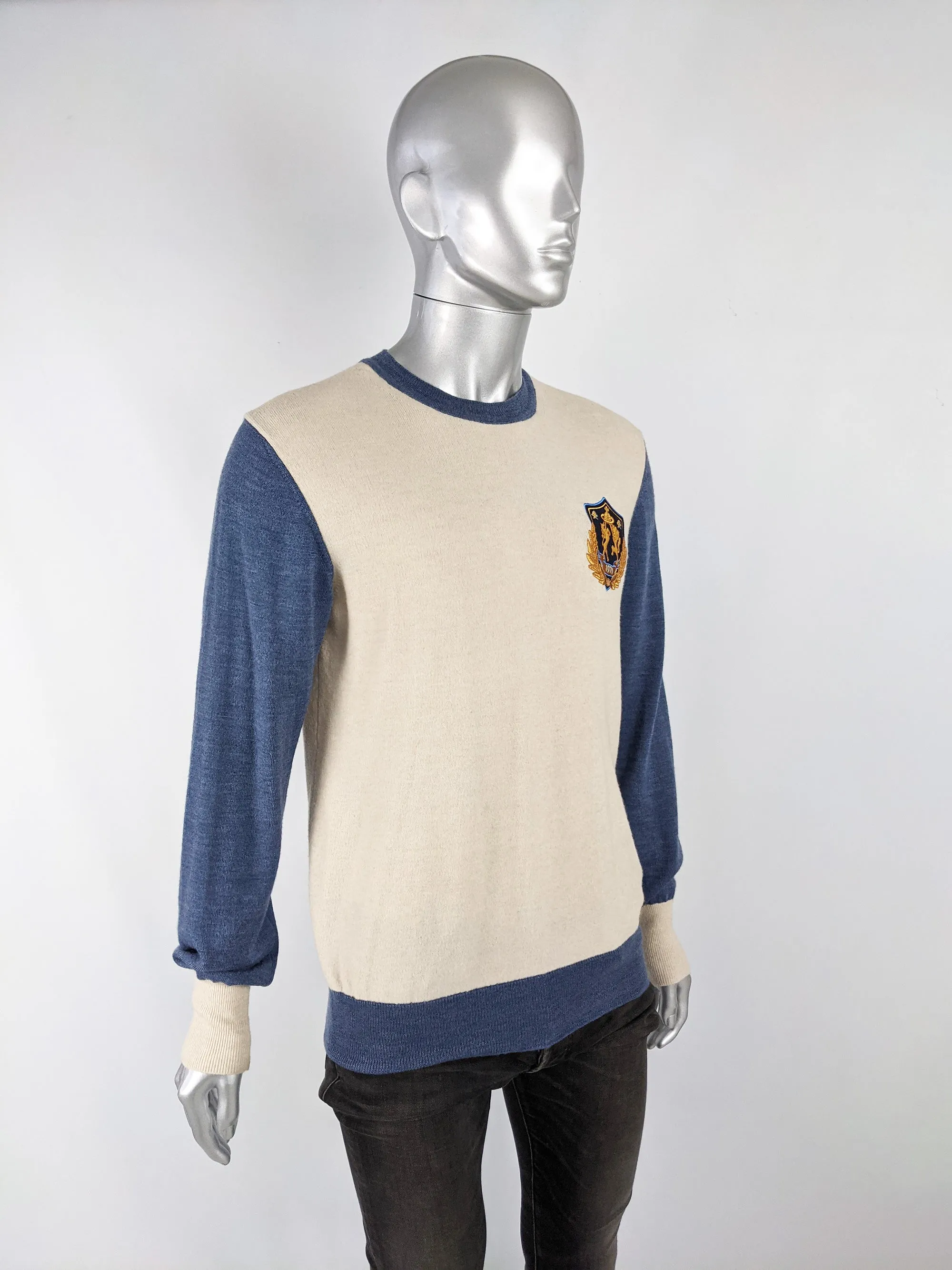 Mens Archival Prep Schoolboy Embroidered Sweater, A/W 2011